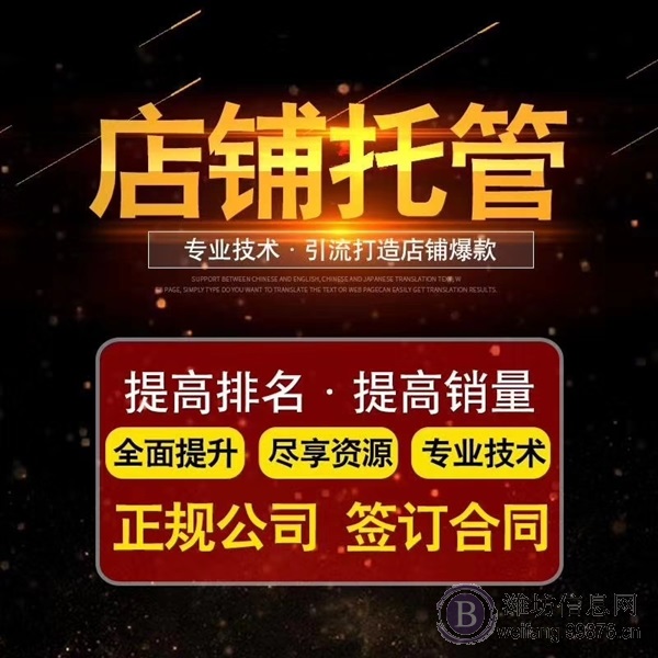 潍坊淘宝代运营 潍坊网店托管